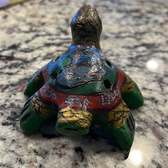 Cabo S. Lucas  ocarina terracotta/clay flutes/ pendants turtle. - Picture 3 of 5